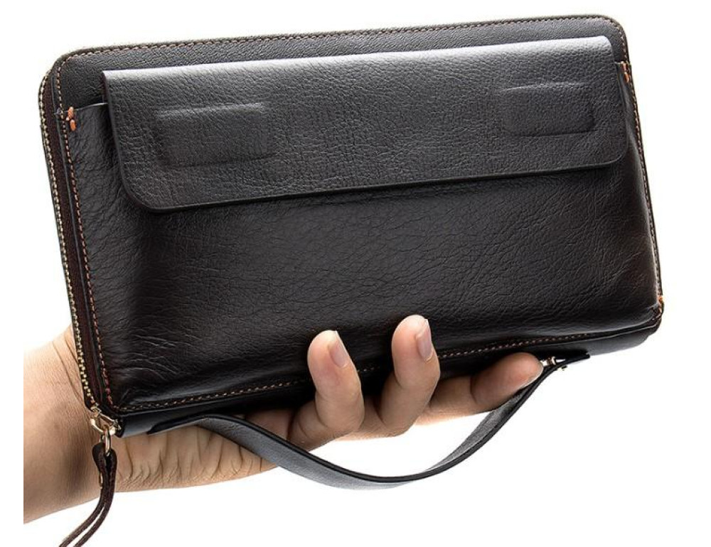 Клатч коричневый Tiding Bag 8039C - Фото № 2