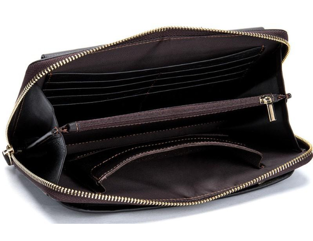 Клатч коричневый Tiding Bag 8039C - Фото № 4