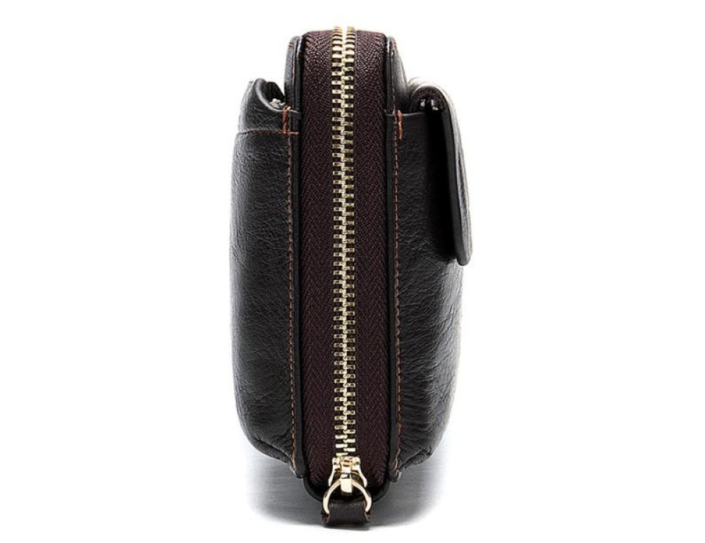 Клатч коричневый Tiding Bag 8039C - Фото № 5