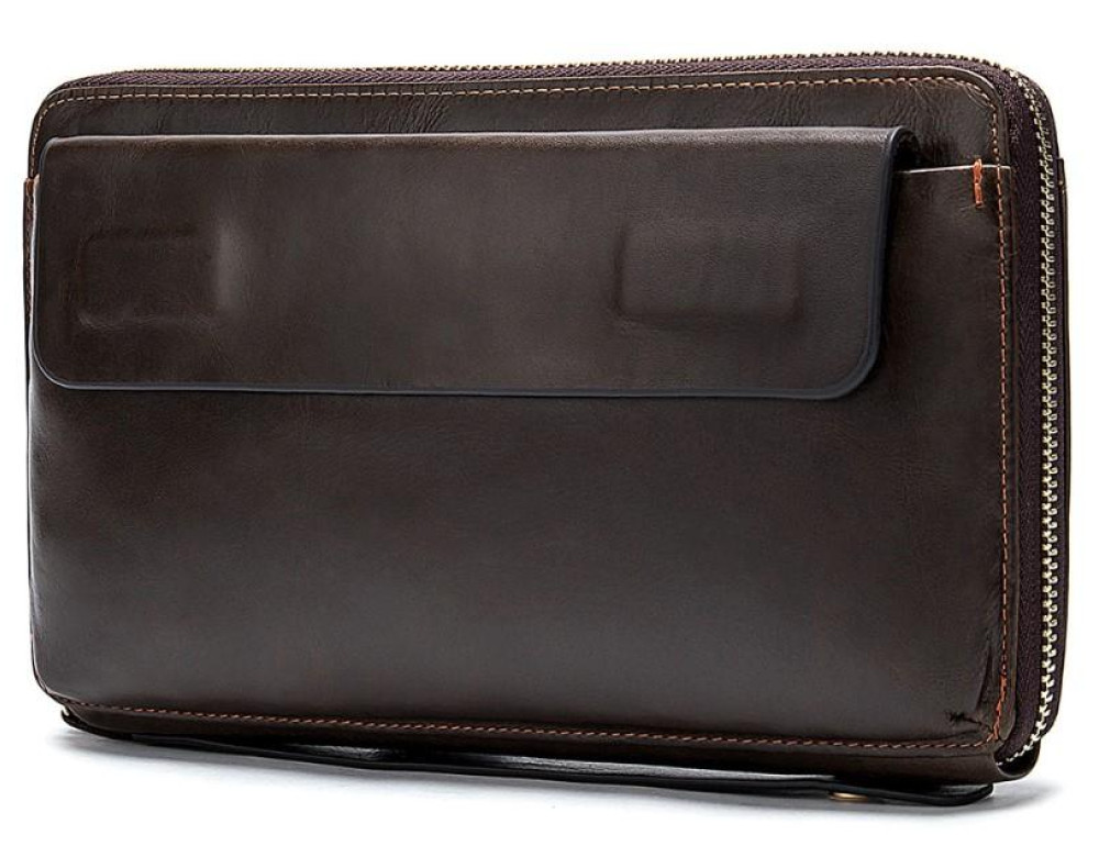 Клатч коричневый Tiding Bag 8039C - Фото № 6