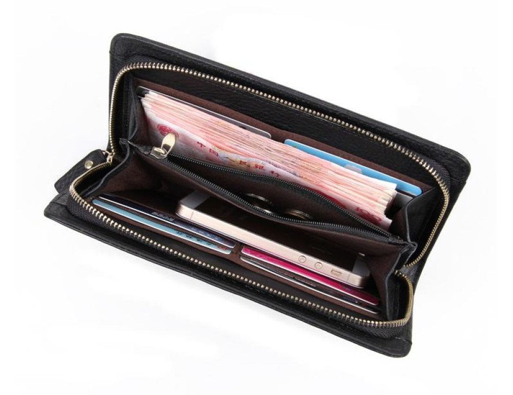Клатч чорний Tiding Bag 8068A - Фотографія № 3
