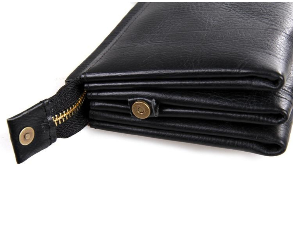 Клатч мужской черный Tiding Bag 8071A - Фото № 5