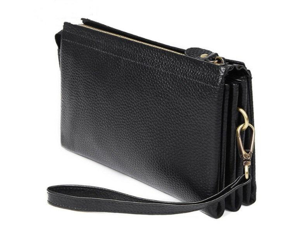 Клатч мужской черный Tiding Bag 8071A - Фото № 6