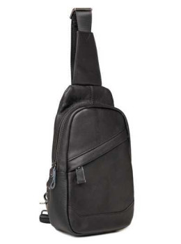 Рюкзак на одно плечо мужской кожаный Tiding Bag 8437A