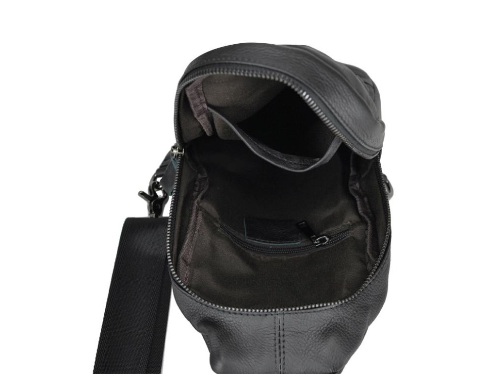 Рюкзак на одне плече чоловічий шкіряний Tiding Bag 8437A - Фотографія № 4