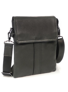 Мессенджер c клапаном на магните, черный Tiding Bag 8678-2A