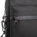 Классическая мужская кожаная сумка через плечо черная Tiding Bag 8721A - Фото № 101