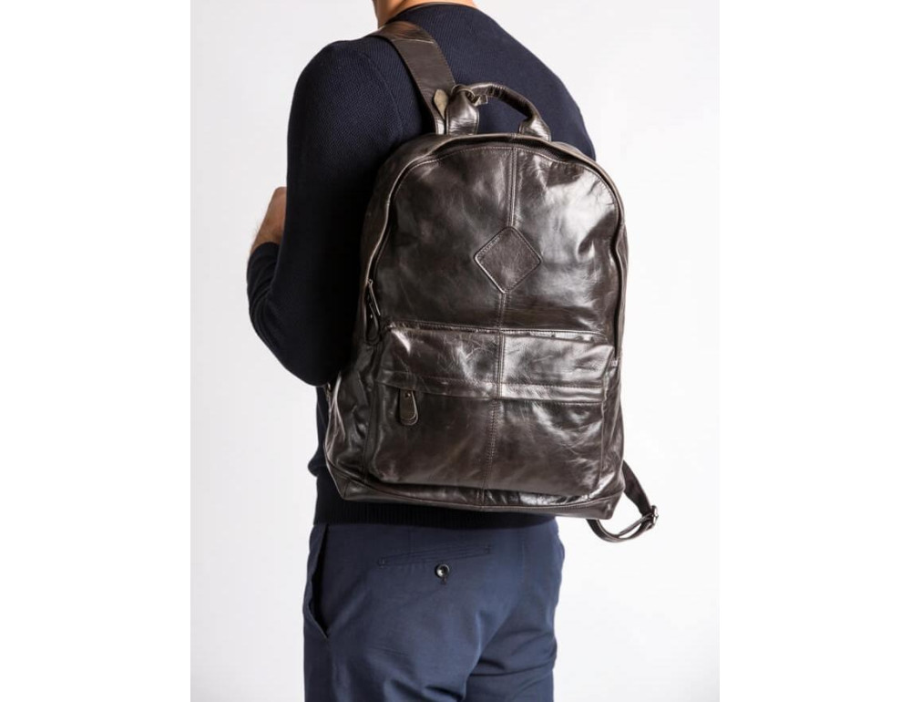 Рюкзак мужской кожаный Tiding Bag 9007J - Фото № 7