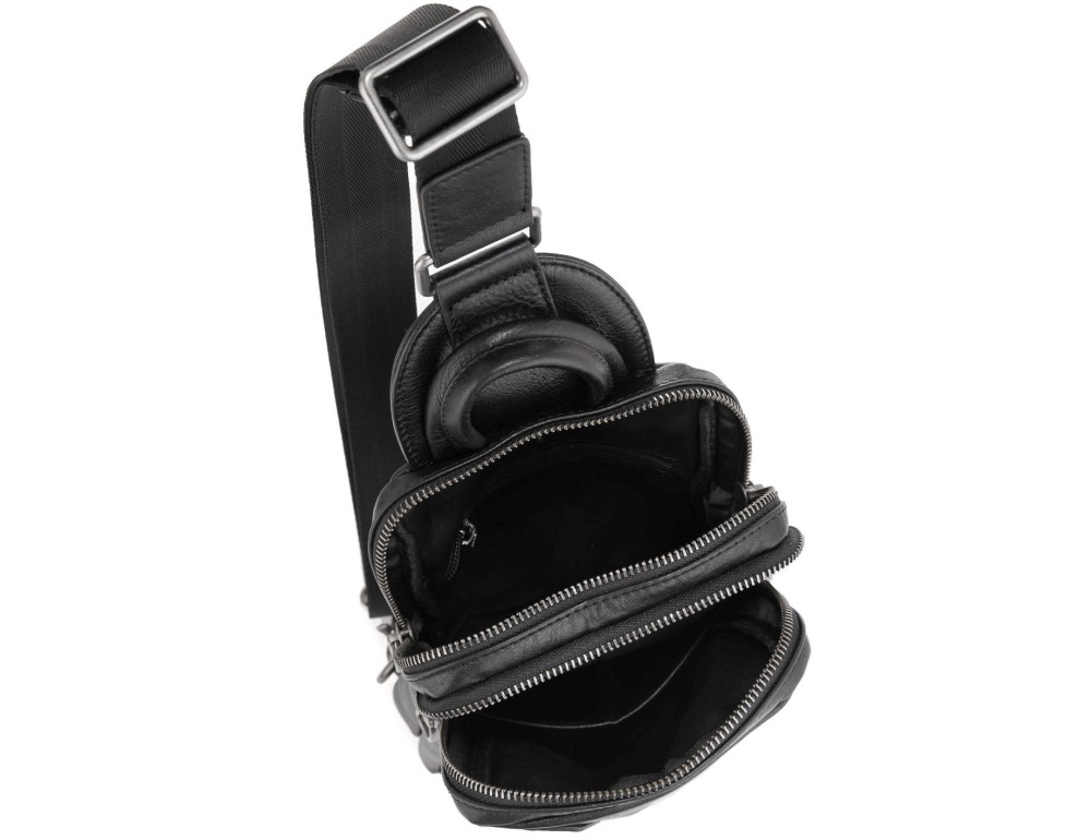 Сумка-слінг чоловіча шкіряна Tiding Bag 9801A - Фотографія № 3