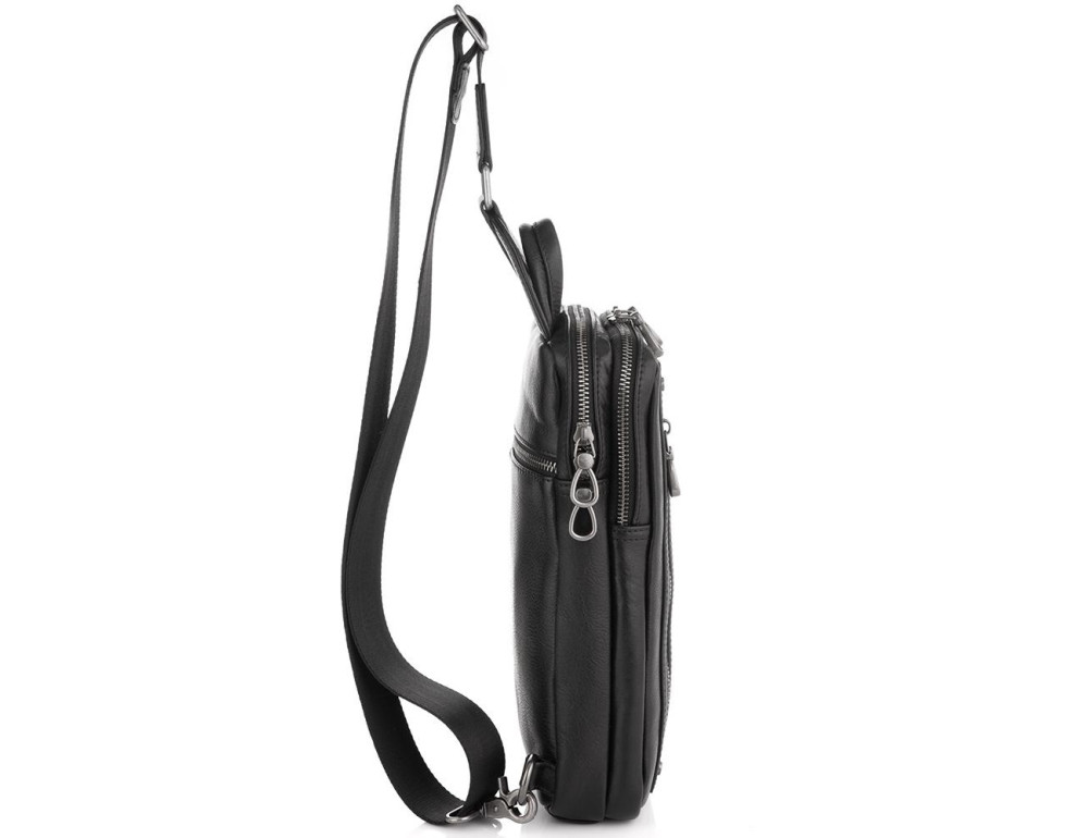 Сумка-слінг чоловіча шкіряна Tiding Bag 9801A - Фотографія № 4