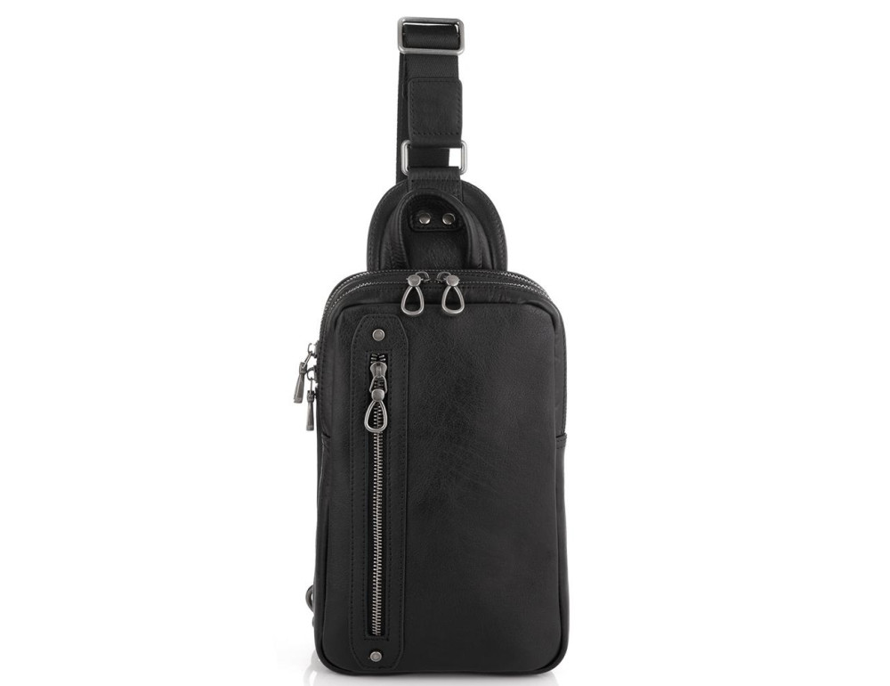 Сумка-слінг чоловіча шкіряна Tiding Bag 9801A - Фотографія № 6