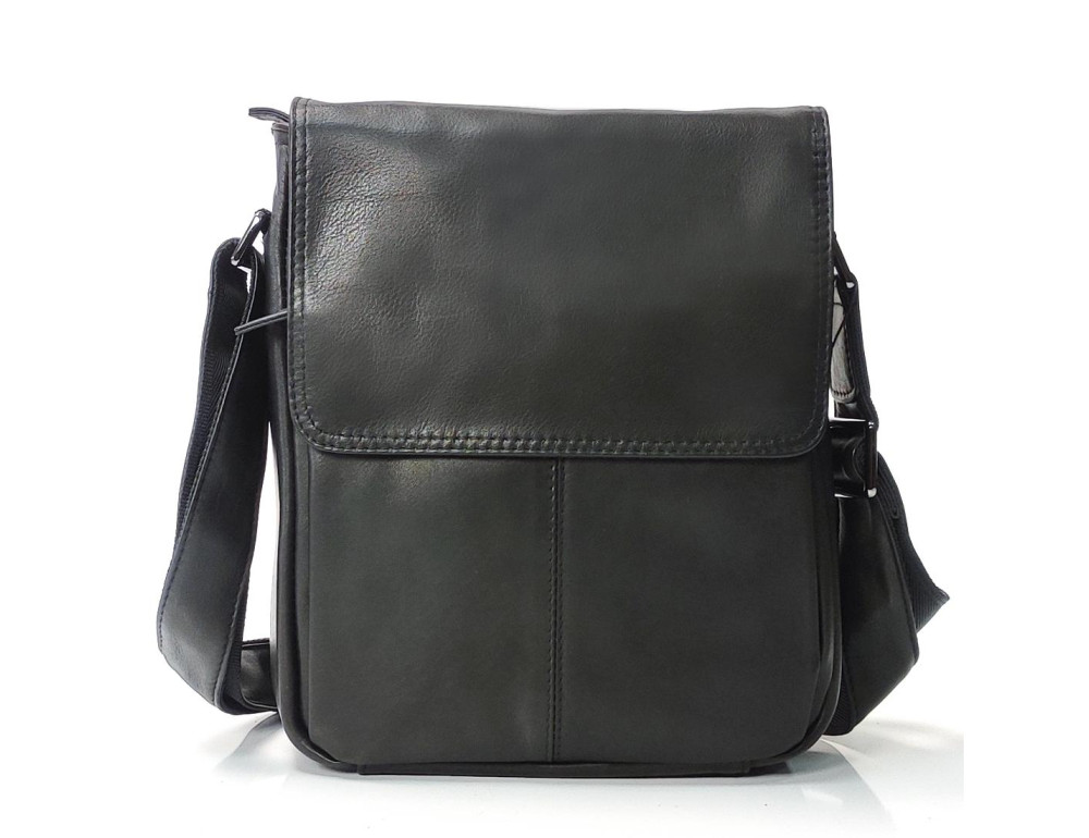 Наплечная мужская сумка с кожаным ремнем TIDING BAG 9805A - Фото № 3