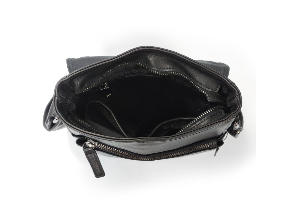 Наплечная мужская сумка с кожаным ремнем TIDING BAG 9805A - Фото № 5