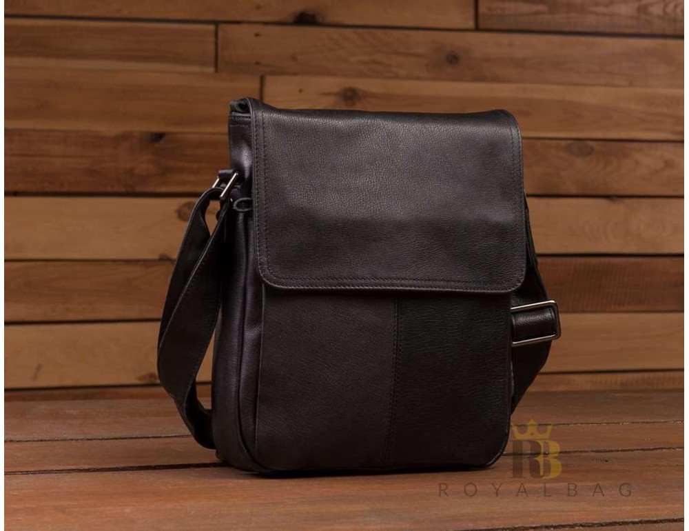 Наплечная мужская сумка с кожаным ремнем TIDING BAG 9805A - Фото № 8