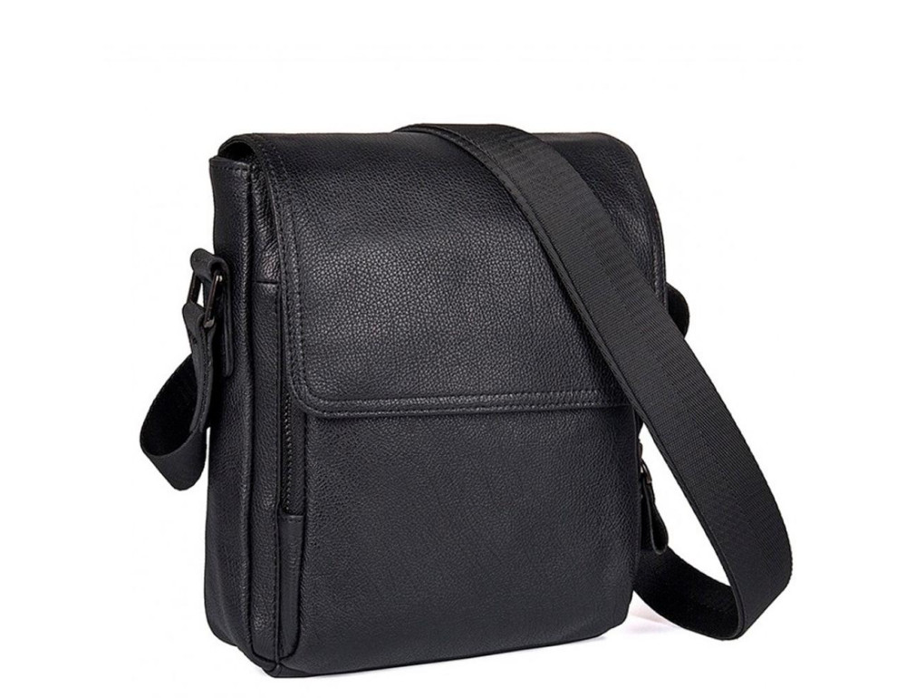 Мужская кожаная сумка с клапаном через плечо Tiding Bag 9811A - Фото № 1 Мужская кожаная сумка с клапаном через плечо Tiding Bag 9811A - Фото № 1