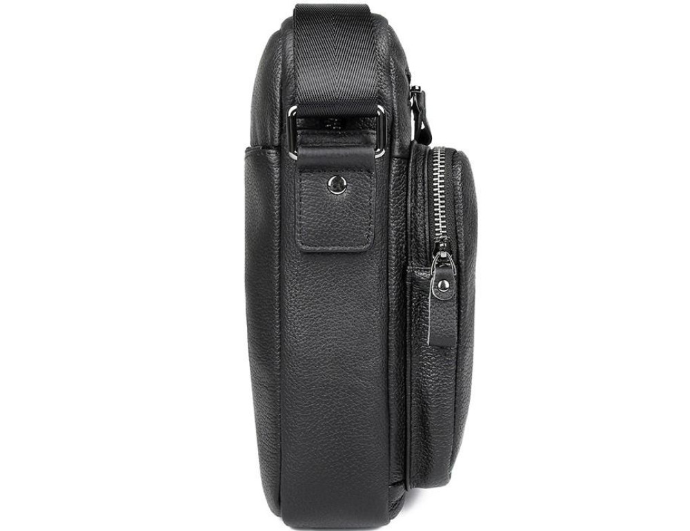 Мужская сумка через плечо с карманами натуральная кожа Tiding Bag 9812-1A - Фото № 4