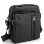 Мессенджер через плечо мужской кожаный черный Tiding Bag 9836A - Фотографія № 100