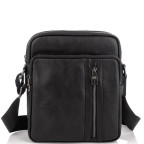 Мессенджер через плечо мужской кожаный черный Tiding Bag 9836A - Фотографія № 104