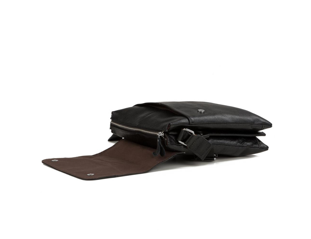 Сумка через плечо мужская кожаная Tiding Bag A25-064A - Фото № 6