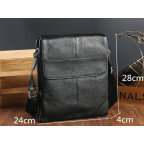 Сумка через плечо мужская кожаная Tiding Bag A25-064A - Фото № 109