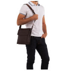 Мессенджер мужской натуральная кожа Tiding Bag A25-064C - Фото № 104