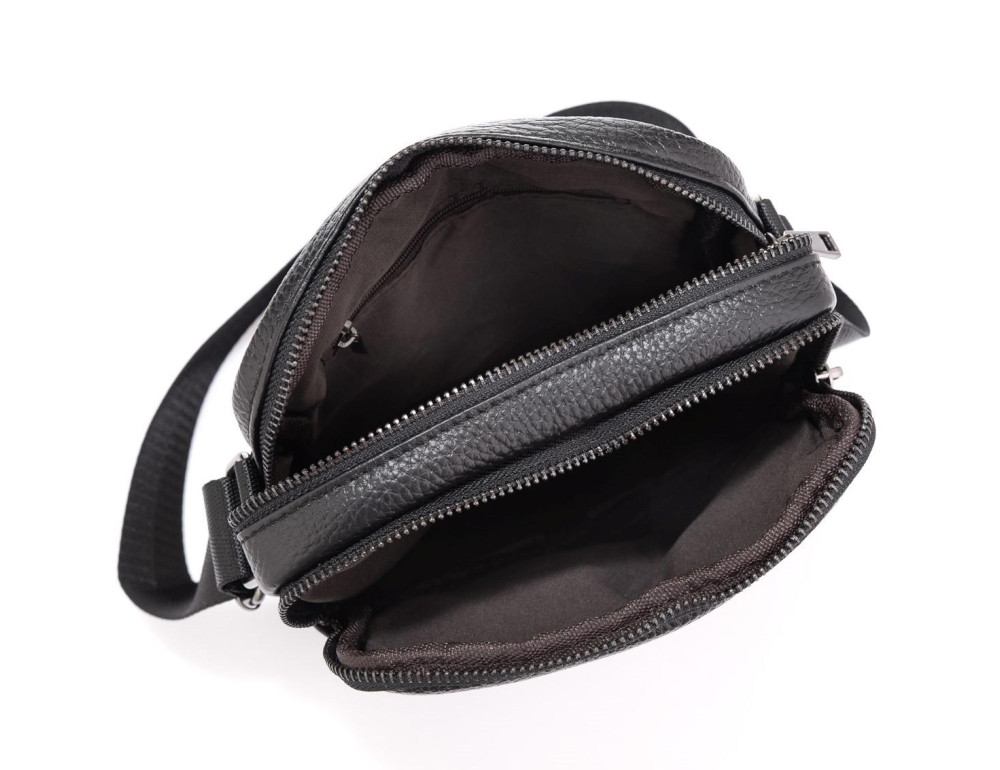 Чоловіча шкіряна сумка через плече маленька Tiding Bag A25-1108A - Фотографія № 3