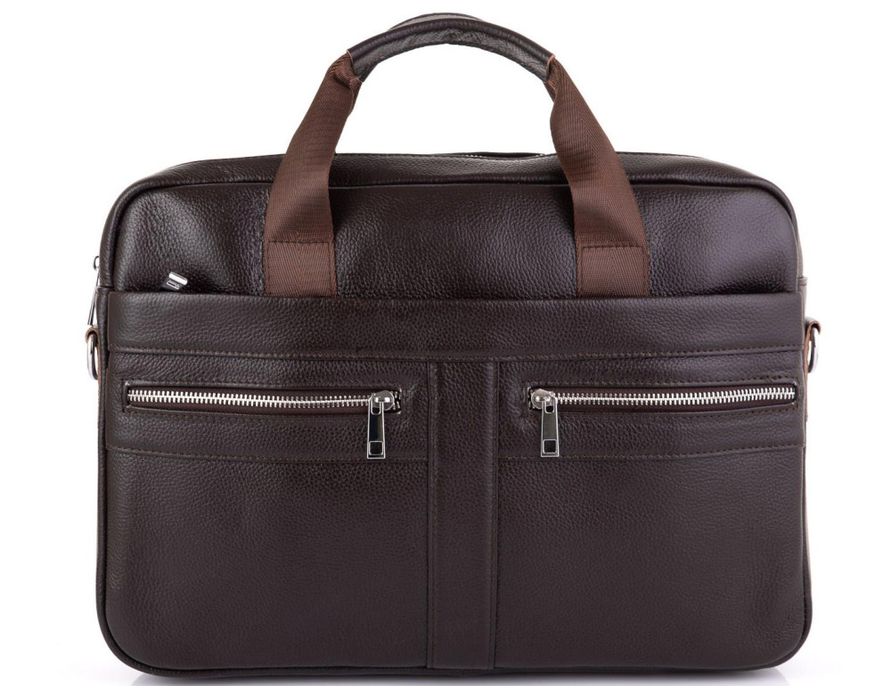 Кожаная сумка для ноутбука Tiding Bag A25-1120C - Фото № 6
