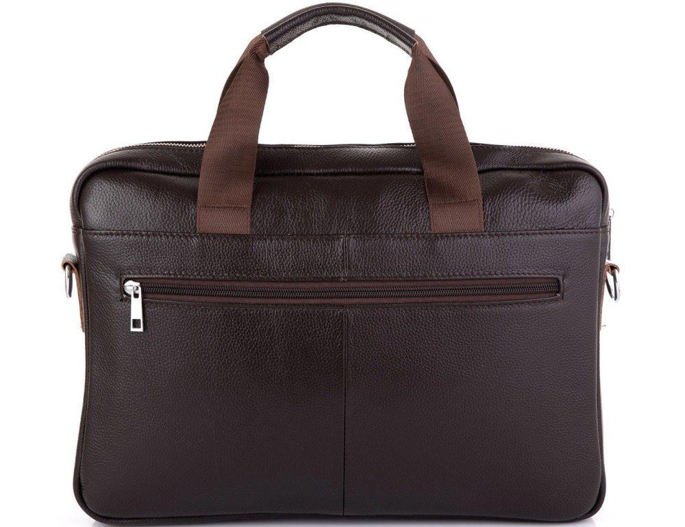 Сумка для ноутбука кожаная мужская Tiding Bag A25-1127C - Фото № 4