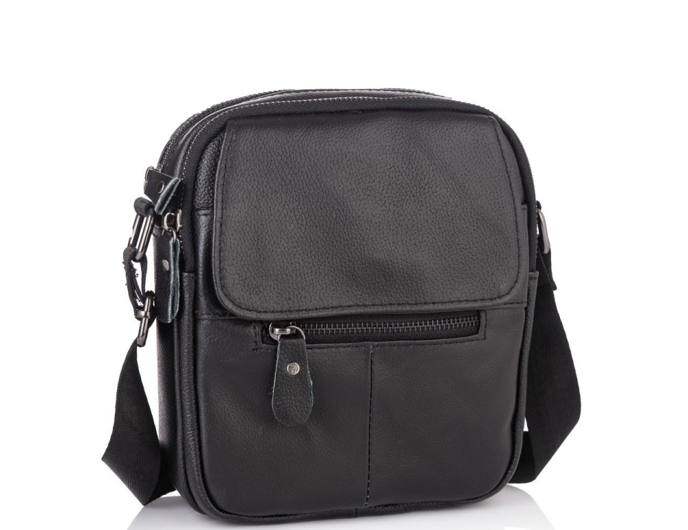 Маленька чоловіча шкіряна сумка через плече Tiding Bag A25-1169A - Фотографія № 1 Маленька чоловіча шкіряна сумка через плече Tiding Bag A25-1169A - Фотографія № 1