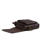 Сумка через плечо мужская кожаная коричневая Tiding Bag A25-1278C - Фото № 106