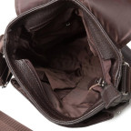 Сумка через плечо мужская кожаная коричневая Tiding Bag A25-1278C - Фото № 107