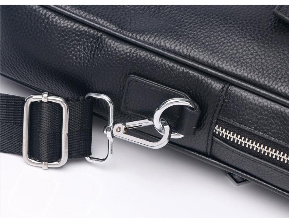 Чоловіча шкіряна сумка-портфель для документів та ноутбука Tiding Bag A25-17611A - Фотографія № 4