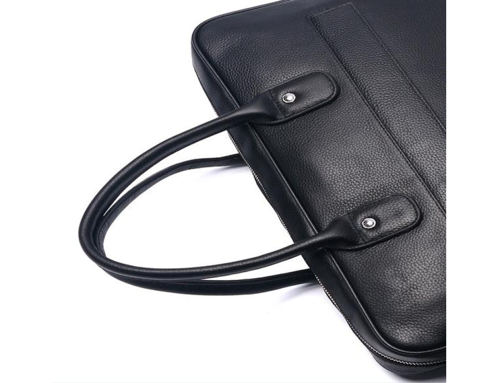 Чоловіча шкіряна сумка-портфель для документів та ноутбука Tiding Bag A25-17611A - Фотографія № 7