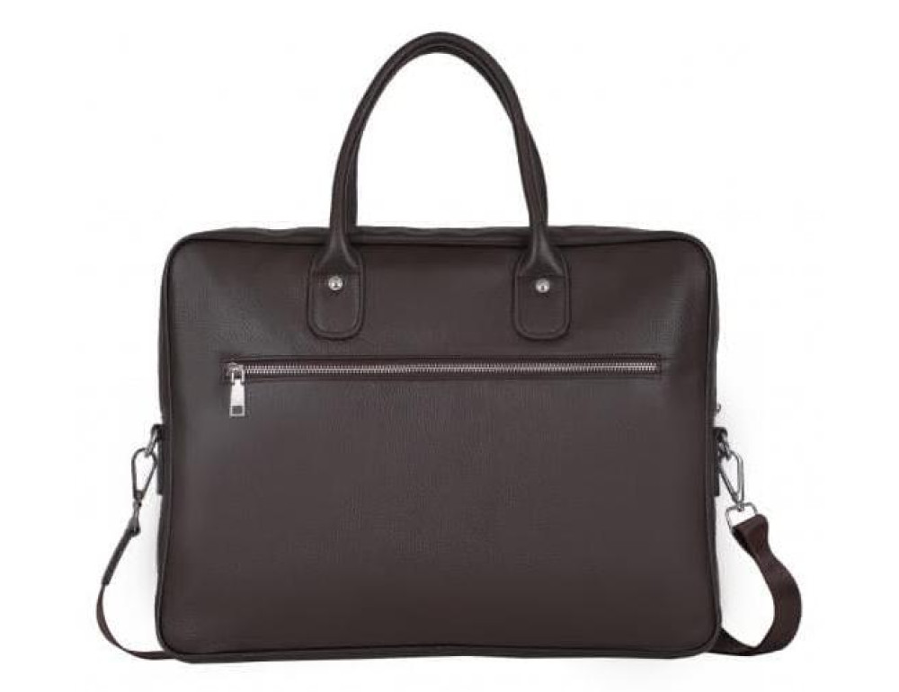 Мужская кожаная коричневая сумка классика Tiding Bag A25-17611C - Фото № 3