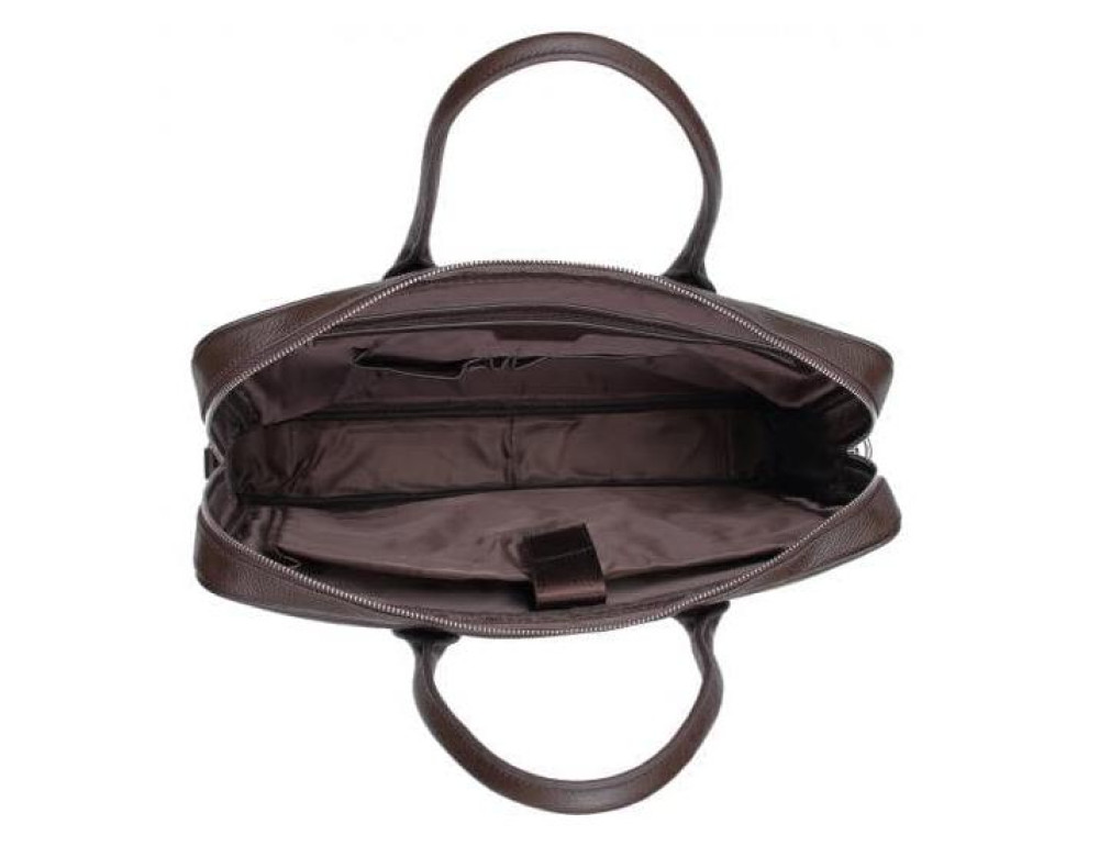 Мужская кожаная коричневая сумка классика Tiding Bag A25-17611C - Фото № 4