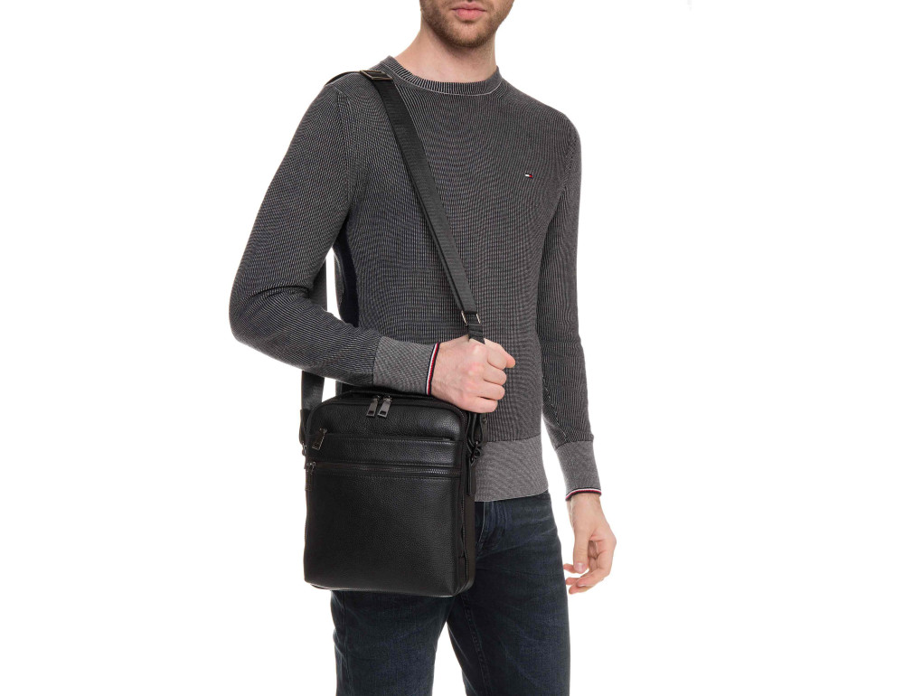 Чоловічий шкіряний месенджер Tiding Bag A25-17622-3A - Фотографія № 3