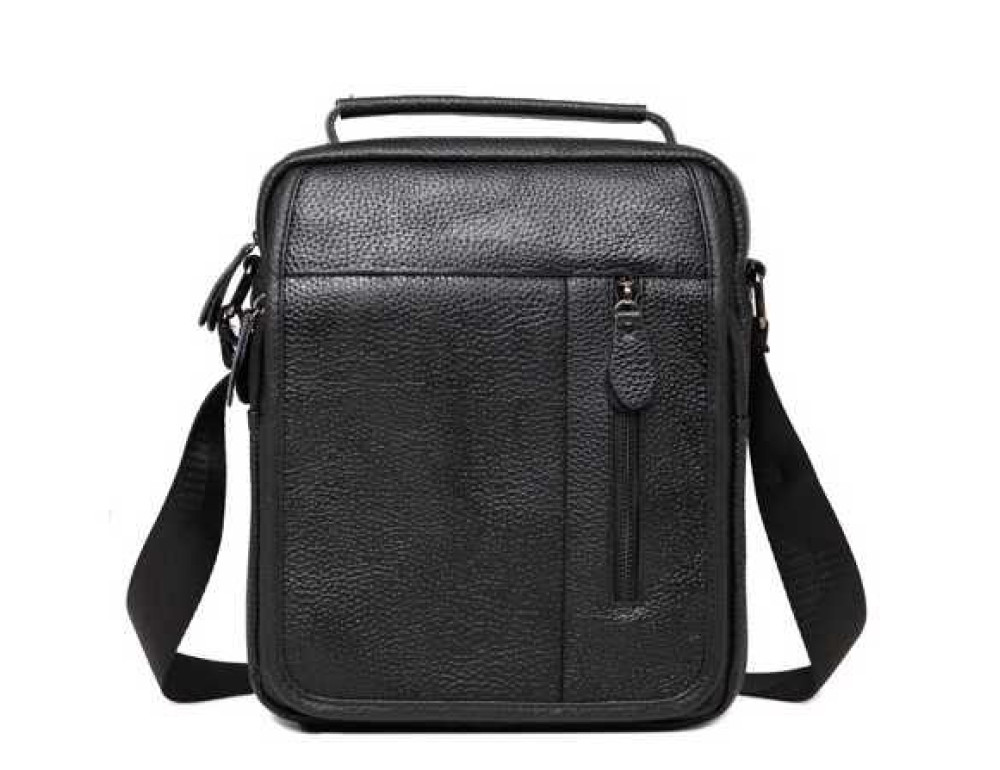 Сумка-барсетка мужская кожаная через плечо Tiding Bag A25-2158A - Фото № 2