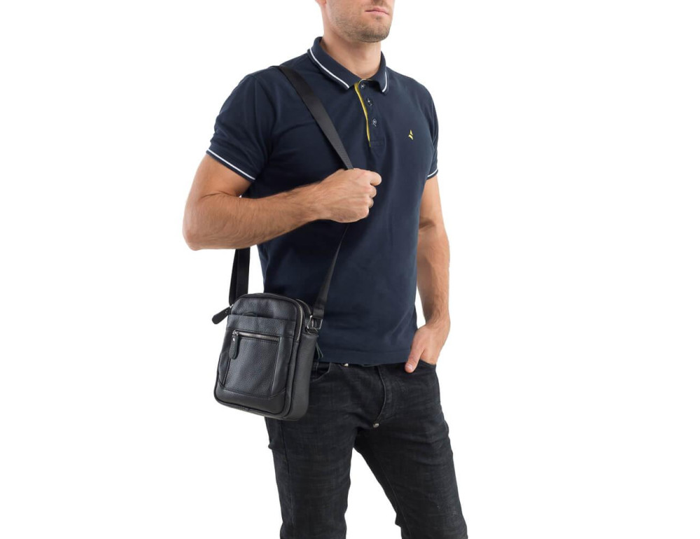 Мужская сумка-мессенджер из кожи TIDING BAG A25-223A - Фото № 6