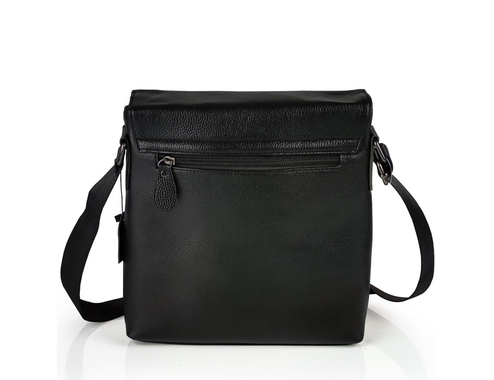 Мужской кожаный мессенджер с клапаном Tiding Bag A25-238-1A - Фото № 2