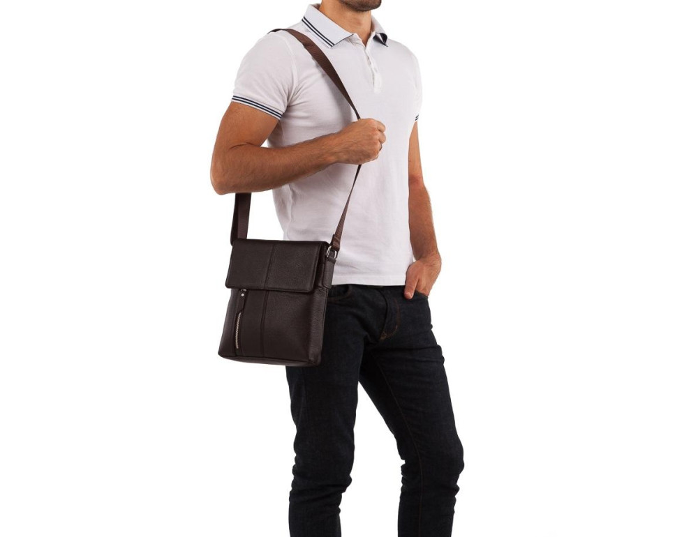 Чоловіча шкіряна сумка Tiding Bag A25-238C - Фотографія № 5