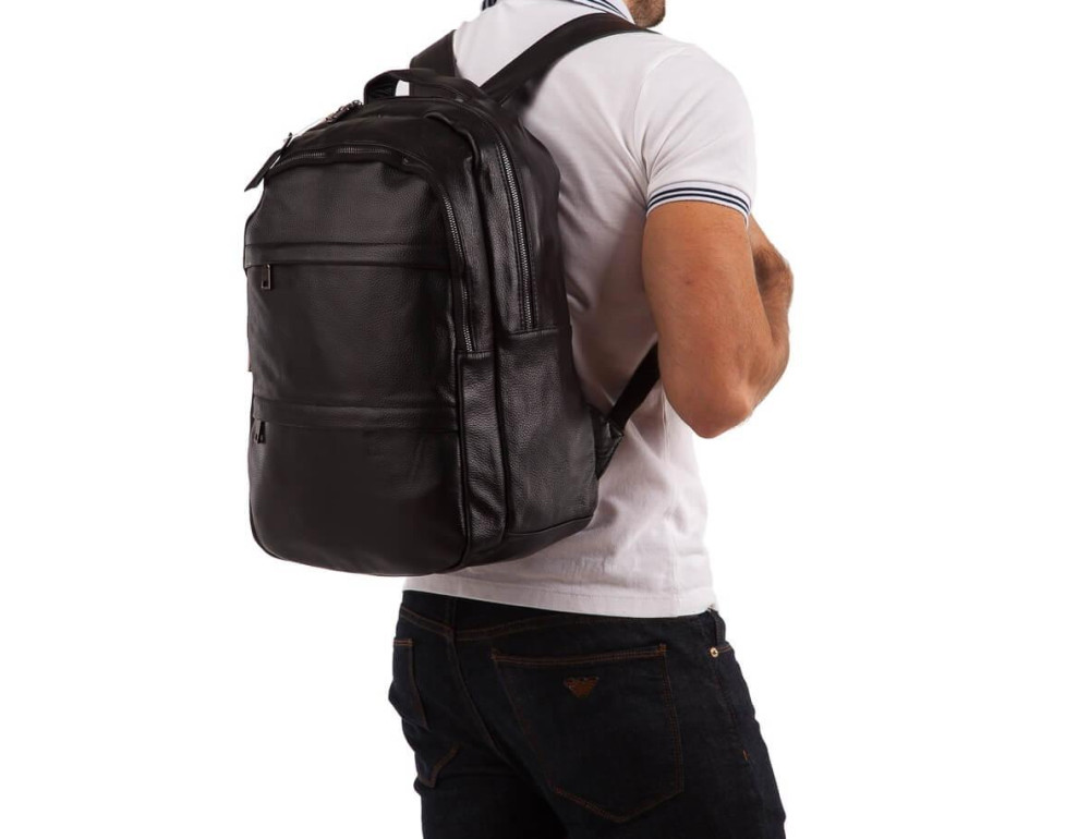 Рюкзак кожаный Tiding Bag A25-333A - Фото № 2