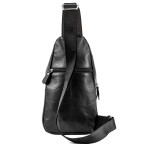 Чоловічий чорний шкіряний слінг Tiding Bag A25-5424A - Фотографія № 103