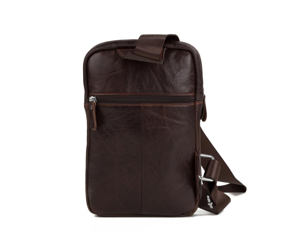 Чоловічий шкіряний слінг на одне плече Tiding Bag A25-6896C - Фотографія № 4