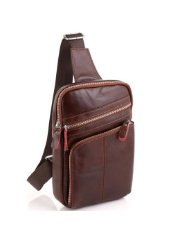 Чоловічий шкіряний слінг через плече Tiding Bag A25-6896R