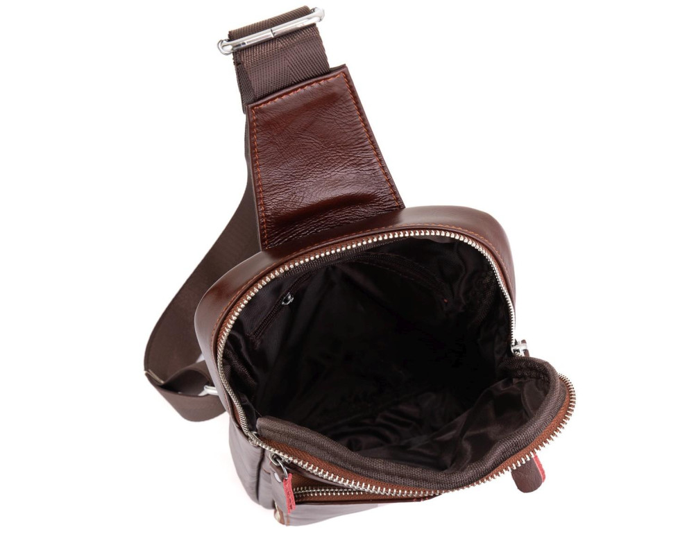 Чоловічий шкіряний слінг через плече Tiding Bag A25-6896R - Фотографія № 3