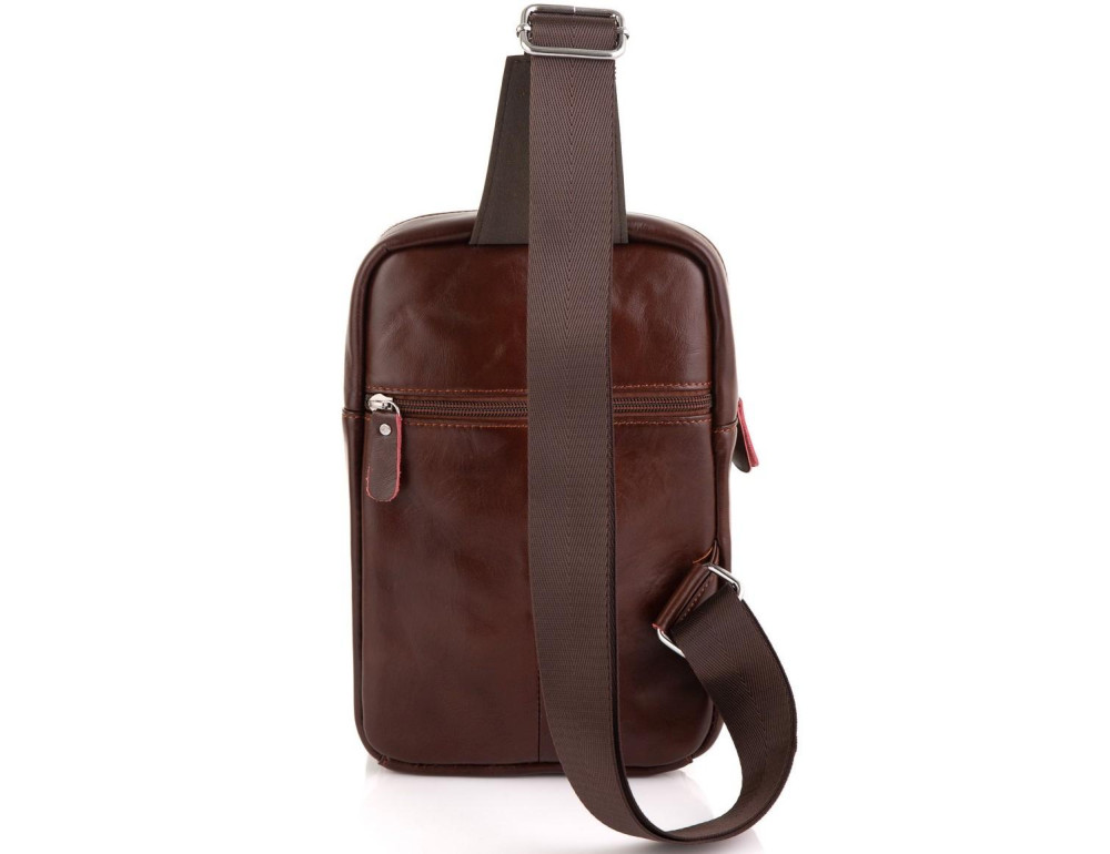 Чоловічий шкіряний слінг через плече Tiding Bag A25-6896R - Фотографія № 4