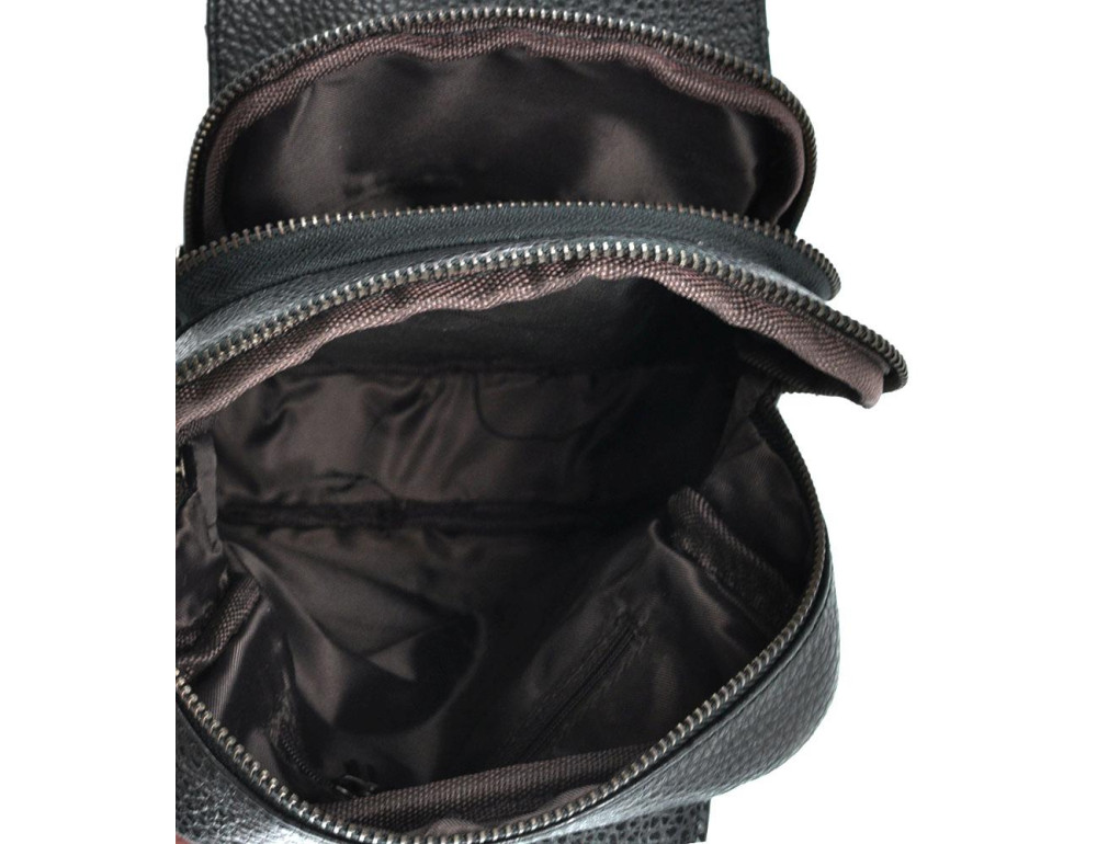 Сумка на груди чоловіча шкіряна Tiding Bag A25-8699A - Фотографія № 4