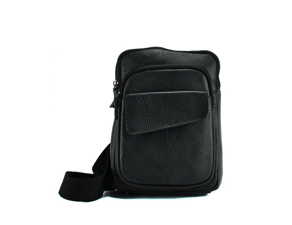 Сумка на груди чоловіча шкіряна Tiding Bag A25-8699A - Фотографія № 5