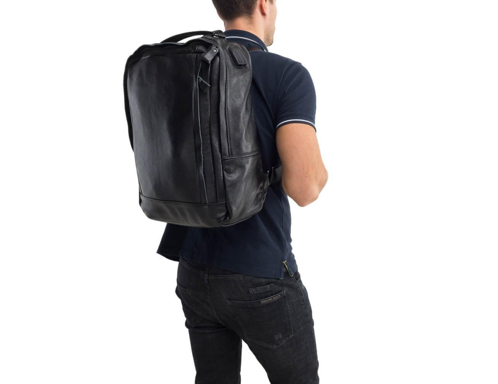 Рюкзак кожаный Tiding Bag A25-8834A - Фото № 6