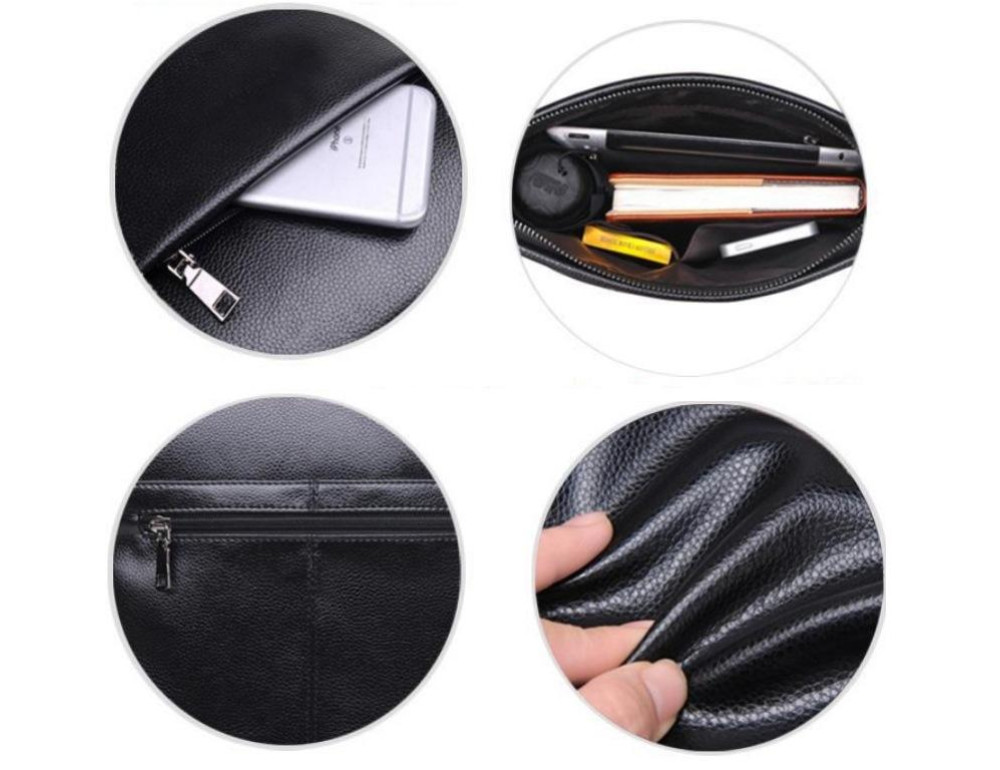 Сумка через плечо мужская кожаная Tiding Bag A25-8850A - Фото № 3